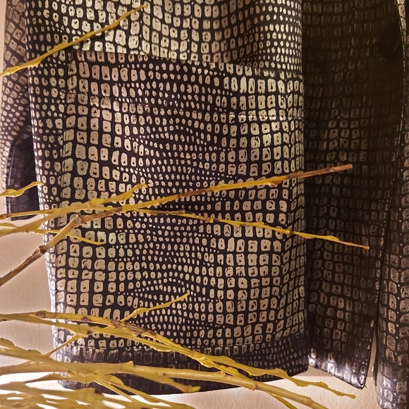 Vintage blazer, silver and black - Picture 2 of 5